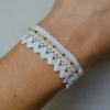 Bracelet dentelle couleurs chaudes