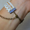 Bracelet dentelle couleurs chaudes – Image 2