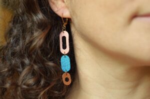 boucles cuir tricolore