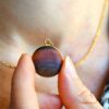 Collier moyen cabochon bois – Image 2