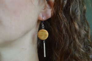 boucles d'oreilles pendantes loupe