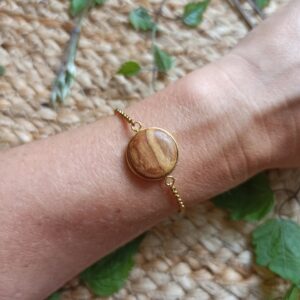 bracelet en bois d'olivier