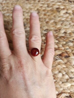 bague minimaliste padouk